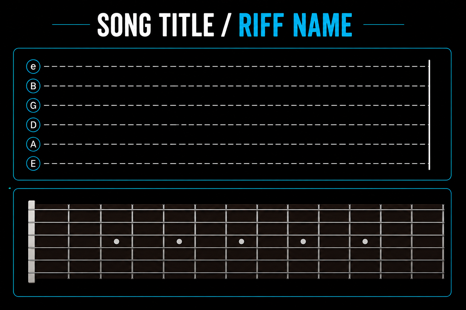 guitar tab examples